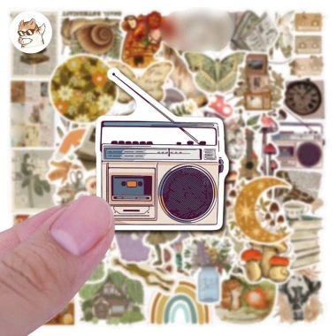 Sticker chống nước Khu Rừng Cổ Hoài Niệm Set 10/20/50 Dễ Thương Dán Mũ A45 25k 2