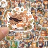 Sticker chống nước mèo cam dễ thương không tai CN407 – Set 10/20/50 dán bàn ghế, tủ, xe, laptop, giá chỉ 25.000₫ 2