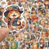Sticker chống nước mèo cam dễ thương không tai CN407 – Set 10/20/50 dán bàn ghế, tủ, xe, laptop, giá chỉ 25.000₫ 4