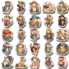 Sticker chống nước mèo cam dễ thương không tai CN407 – Set 10/20/50 dán bàn ghế, tủ, xe, laptop, giá chỉ 25.000₫ 6