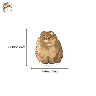 Sticker chống nước Mèo Cute Dễ Thương 10/30/70 miếng Dán Mũ Bảo Hiểm CN917 Giá Ưu Đãi 25.000