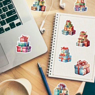 Sticker chống nước Ông già Noel Christmas 5/10/20/50 dán mũ, laptop, đàn 17.700₫ 3