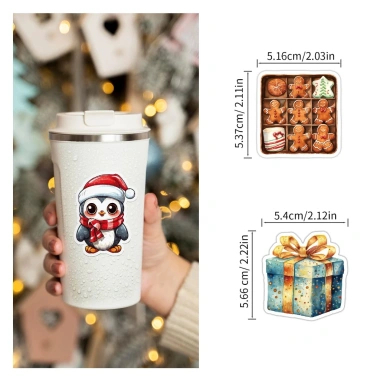 Sticker chống nước Ông già Noel Christmas 5/10/20/50 dán mũ, laptop, đàn 17.700₫ 8