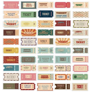 Sticker chống nước Retro Vintage G1 Set 10/20/50 dán mũ bảo hiểm vali laptop vé phim 25.000₫ 8