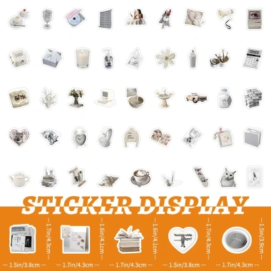 Sticker chống nước Set 20/50/100 cái Dán bàn ghế, tủ, xe, laptop CN712 25.000₫