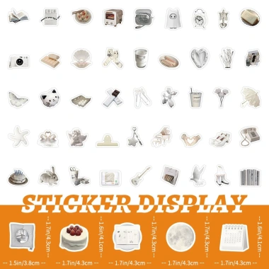 Sticker chống nước Set 20/50/100 cái Dán bàn ghế, tủ, xe, laptop CN712 25.000₫