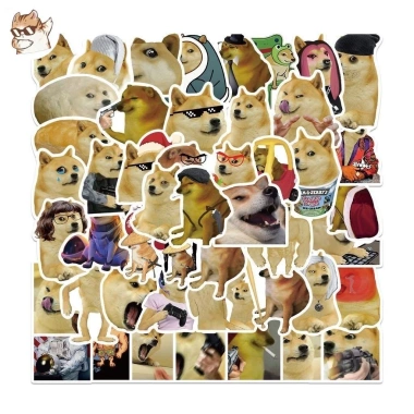 Sticker chống nước Shiba Cheems cute - Set 10/20/50 dán bàn ghế laptop, giá 25.000₫ 4