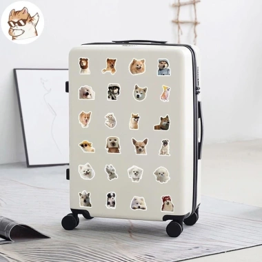 Sticker chống nước SHIBA CORGÍ Dễ Thương Cute - Set 20/40/100, Dán Bàn Ghế Xe Laptop CN717 25k 4