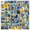 Sticker chống nước Starry Night Van Gogh Set 20/40/100 cái dán mũ bảo hiểm CN631