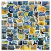 Sticker chống nước Starry Night Van Gogh Set 20/40/100 cái dán mũ bảo hiểm CN631 2