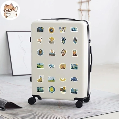 Sticker chống nước Starry Night Van Gogh Set 20/40/100 cái dán mũ bảo hiểm CN631 3