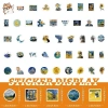 Sticker chống nước Starry Night Van Gogh Set 20/40/100 cái dán mũ bảo hiểm CN631 5