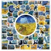 Sticker chống nước Starry Night Van Gogh Set 20/40/100 cái dán mũ bảo hiểm CN631 8