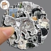 Sticker chống nước trắng đen Set 10/20/50 - Dán bàn ghế, tủ, xe, laptop CN671 25.000đ 2
