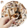 Sticker chống nước trong suốt 10/20/50 cái - Màu nâu vintage retro dán mũ bảo hiểm laptop, chỉ 25.000 VND 3