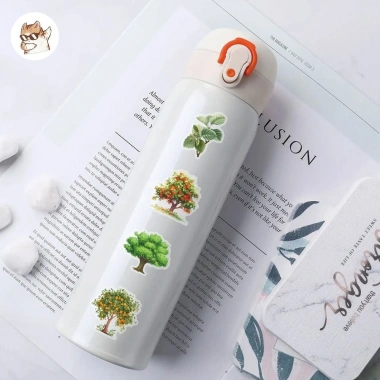 Sticker chống nước trong suốt Cây Xanh 4 Mùa - Set 5/10/20/50, dán bàn ghế, tủ, xe, laptop - Giá chỉ 25.000đ 6