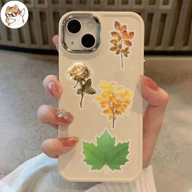 Sticker chống nước trong suốt LÁ XANH Set 5/10/20/50 dán bàn ghế, tủ, xe, laptop 25k