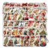 Sticker chống nước trong suốt Lọ Kí Noel 5/10/20/50 cái Dán mũ bảo hiểm, vali, Merry Christmas