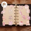 Sticker chống nước trong suốt màu hồng ngọt ngào 5-50 cái và dán bàn ghế, tủ, xe, laptop giá 25k 5