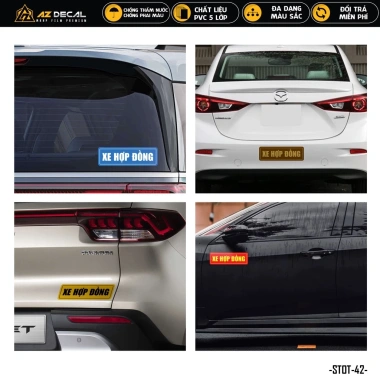 Sticker Dán Xe Ô Tô STOT-42 Decal Sườn Cản Sau Kính Lái Giá 30.000₫