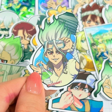 Sticker Dr.Stone Set 20 miếng dán sổ tay dễ thương Anime trang trí giá 15.000₫
