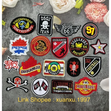 Sticker DSQ2 đa mẫu vá quần áo, ủi nhiệt nhanh, giá chỉ 9.000đ – Giảm tới 10%