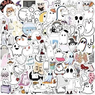 Sticker Halloween chống nước 10/20/50 miếng - Dán bàn ghế, tủ, xe, laptop, đàn A4 - Giá chỉ 25.000₫ 4