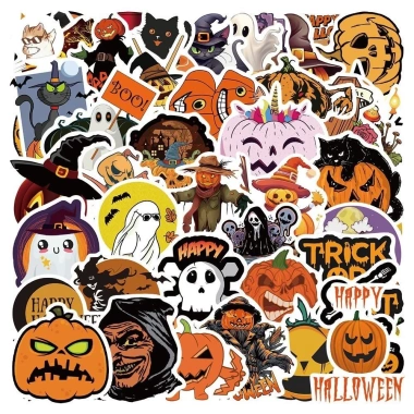 Sticker Halloween chống nước 10/20/50 miếng - Dán bàn ghế, tủ, xe, laptop, đàn A4 - Giá chỉ 25.000₫ 7