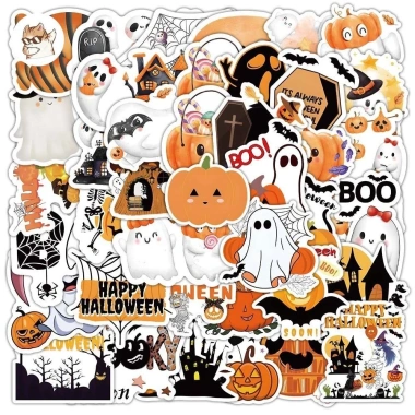 Sticker Halloween chống nước 10/20/50 miếng - Dán bàn ghế, tủ, xe, laptop, đàn A4 - Giá chỉ 25.000₫ 9