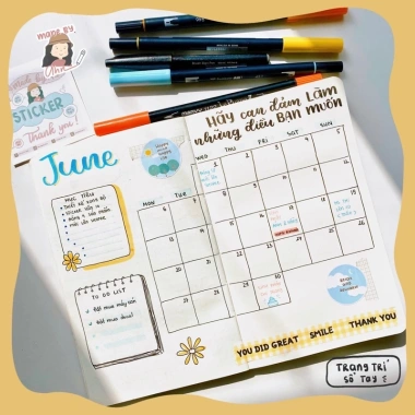 Sticker HAPPY DAY trang trí sổ tay, Bullet Journal - MADE BY AHN giảm còn 16.000 VND