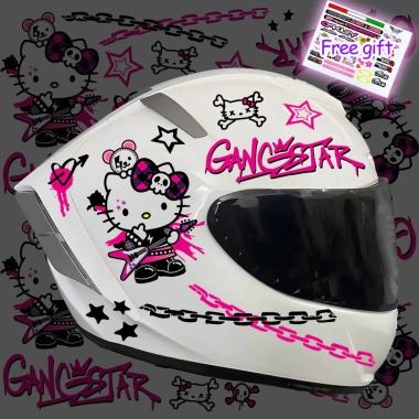 Sticker Hello Kitty KT Cat Dễ Thương Trang Trí Xe Máy, Mũ Bảo Hiểm - 120k Sticker Hello Kitty KT Cat Dễ Thương Trang Trí Xe Máy, Mũ Bảo Hiểm - 120k