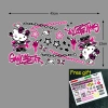 Sticker Hello Kitty KT Cat Dễ Thương Trang Trí Xe Máy, Mũ Bảo Hiểm - 120k 2