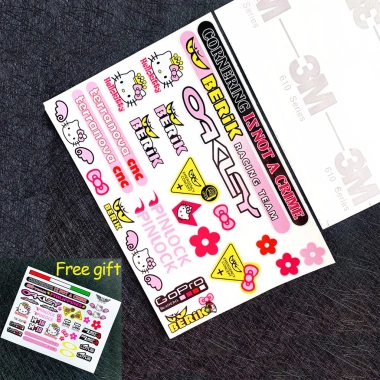Sticker Hello Kitty KT Cat Dễ Thương Trang Trí Xe Máy, Mũ Bảo Hiểm - 120k 3 Sticker Hello Kitty KT Cat Dễ Thương Trang Trí Xe Máy, Mũ Bảo Hiểm - 120k 3
