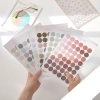 Sticker hình tròn 48 miếng 6 tờ - Nhãn dán dot cho sổ tay, bullet journal, 19.800 VNĐ