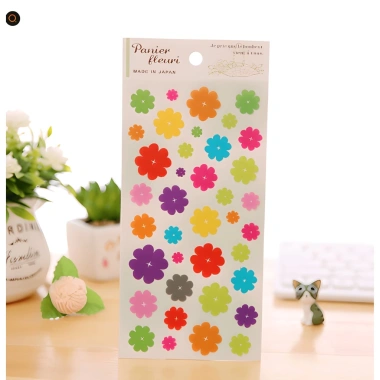 Sticker hoa cute HD246-K49 - DIY trang trí điện thoại, laptop, sổ BJ, giá 8.500đ