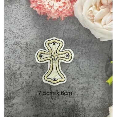 Sticker Logo Chữ Thập Thêu Ủi Nhiệt - Giá Ưu Đãi 5.400₫, Chất Lượng Cao, Dễ Dán 3