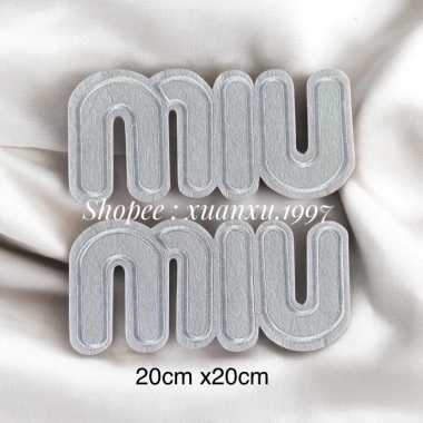 Sticker logo Mi.u thêu ủi nhiệt chất lượng cao, giá chỉ 19.900đ, giảm giá hấp dẫn 2