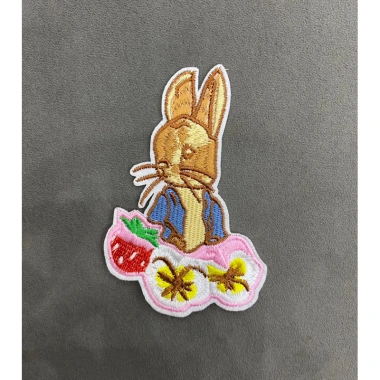 Sticker Logo Patch Thêu Bộ Thỏ Nâu ủi nhiệt - Giá chỉ 8.000 VND