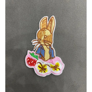 Sticker Logo Patch Thêu Bộ Thỏ Nâu ủi nhiệt - Giá chỉ 8.000 VND