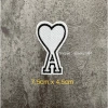 Sticker logo patch thêu tim A có keo ủi - Giá 6.000đ giảm từ 7.800đ, dán nhanh 2