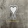 Sticker logo patch thêu tim A có keo ủi - Giá 6.000đ giảm từ 7.800đ, dán nhanh 8