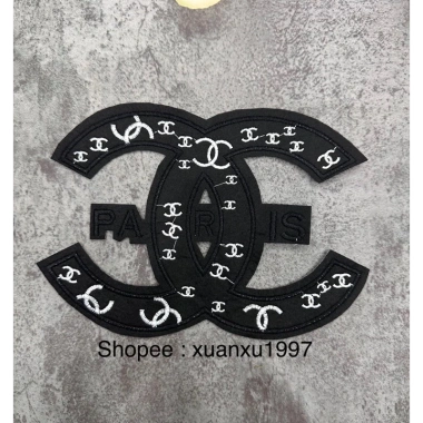 Sticker logo patch thêu X chane 16x21cm keo ép, vá áo ủi đẹp, giá ưu đãi 16.100₫ 9