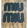 Sticker logo thêu 2 chữ MI.U MI.U - Dán ủi nhiệt, giá chỉ 22.080 VND 2