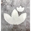 Sticker logo thêu ADIDA.S hoa màu be - ủi nhiệt, bền, giảm giá 30%, chỉ 7.000₫