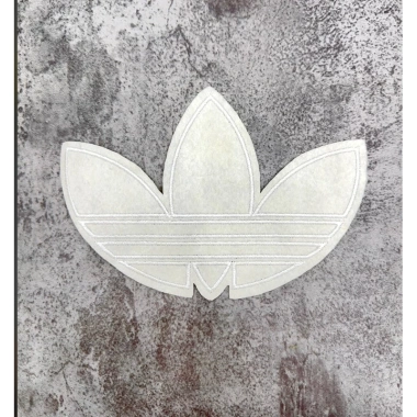 Sticker logo thêu ADIDA.S hoa màu be - ủi nhiệt, bền, giảm giá 30%, chỉ 7.000₫