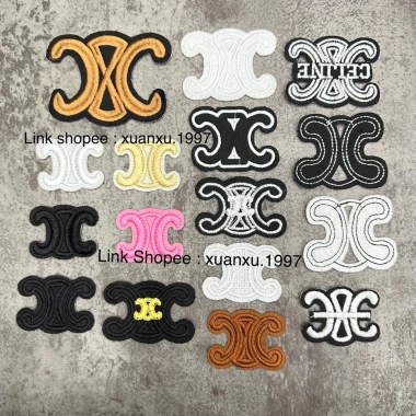 Sticker logo thêu chữ X celin ủi nhiệt - Dán nhanh, bền màu, giá chỉ 5.800₫