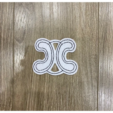 Sticker logo thêu chữ X celin ủi nhiệt - Dán nhanh, bền màu, giá chỉ 5.800₫