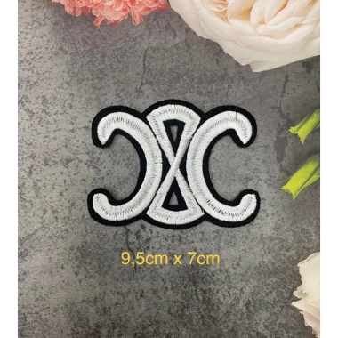 Sticker logo thêu chữ X celin ủi nhiệt - Dán nhanh, bền màu, giá chỉ 5.800₫