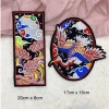 Sticker logo Thêu Cò Trăng Nước gắn áo dài keo ủi dễ dán, giá ưu đãi 20.500₫