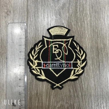 Sticker logo Thêu EQ - Huy hiệu chất lượng, giảm giá chỉ 12.000đ